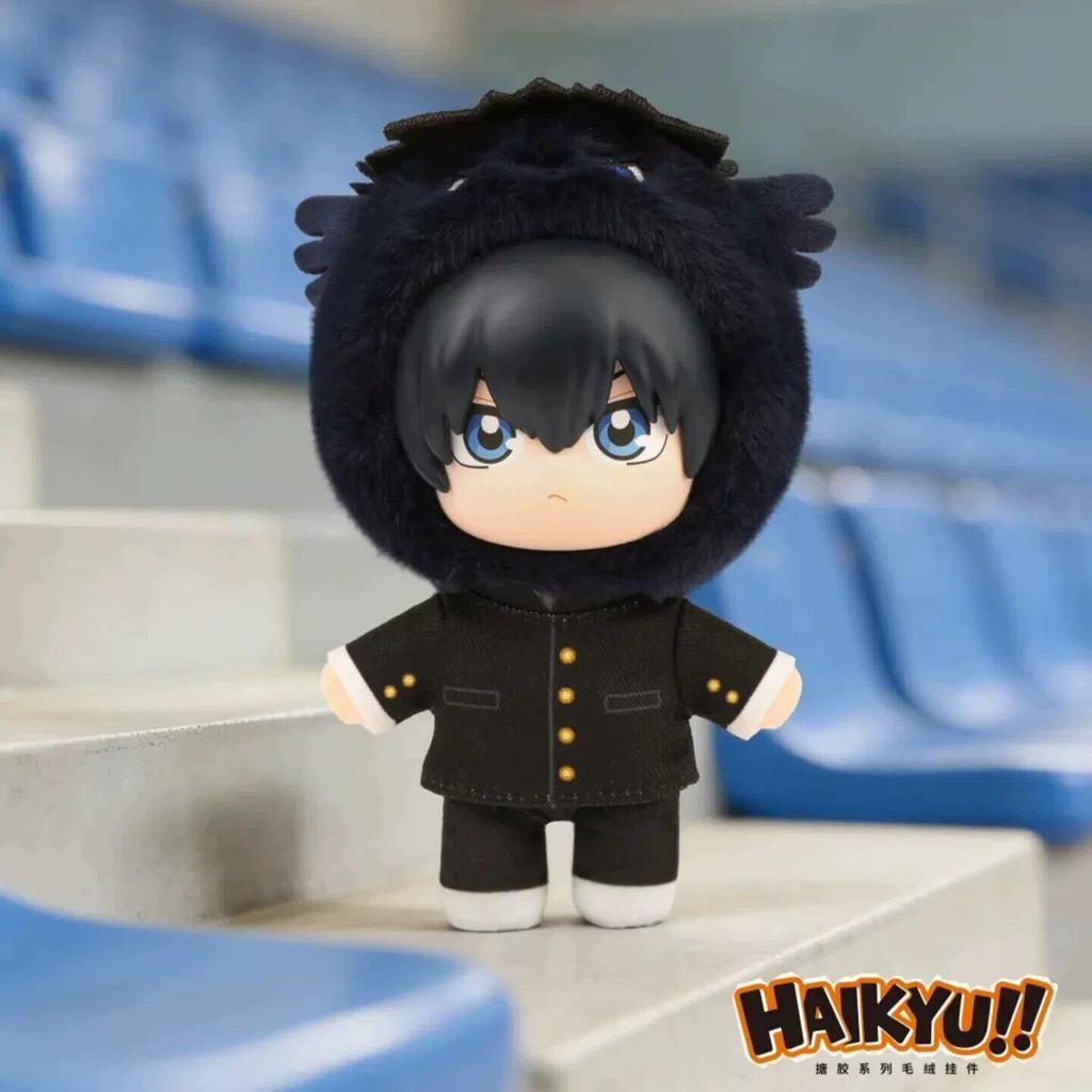 Auf Lager Eaki Haikyuu Maskottchen-Serie Vinyl Schlüsselanhänger Hinata Shoyo Kageyama Tobio Tsukishima Kei Spielzeug