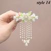 1PC Fashion Elegant Pearl Tassel Hair Claw Clips Hairpins Flower Hair Clip Headwear for Women Girls Hair Accessories