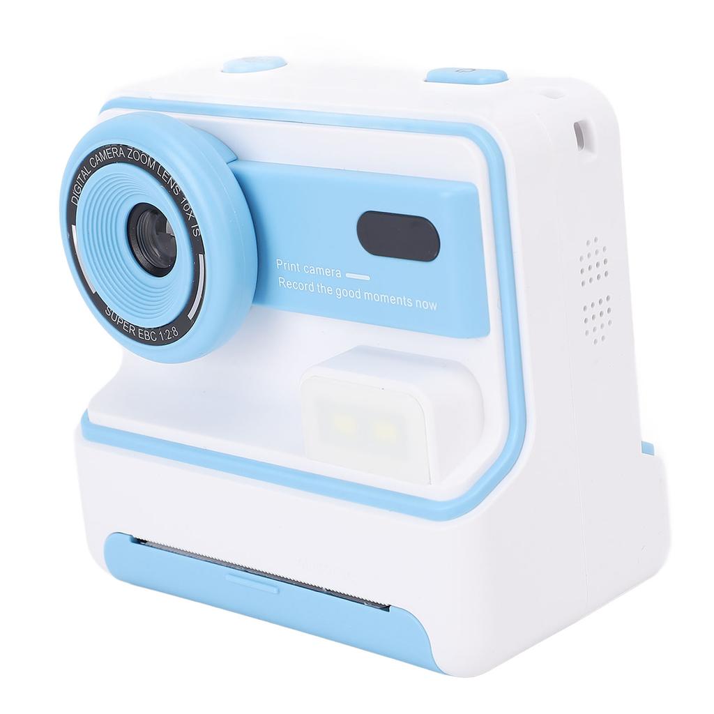 48MP Instant Print Camera with 3 Rolls Print Paper Front Rear Dual Cameras HD Screen Thermal