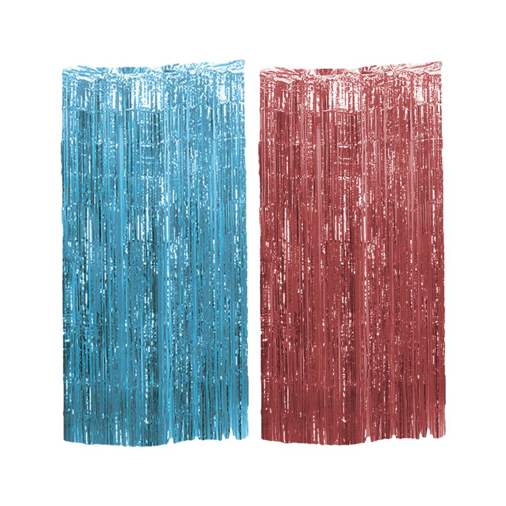 Shimmer Metallic Streamers Curtain For Birthday Party Or Event Decor Tinsel Foil Fringe Curtains