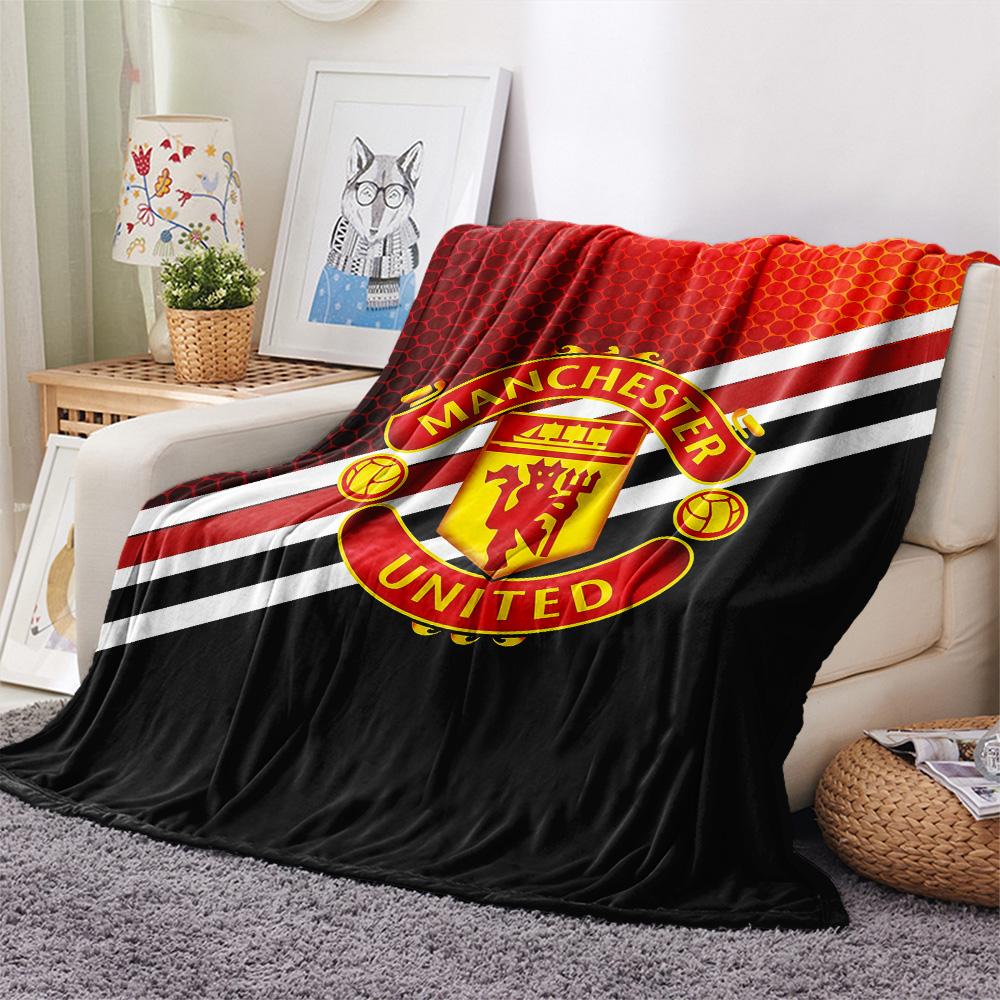 Man United Flannel Blanket, High quality Comfortable for All Seasons, Home Decor, Warmth and Comfort