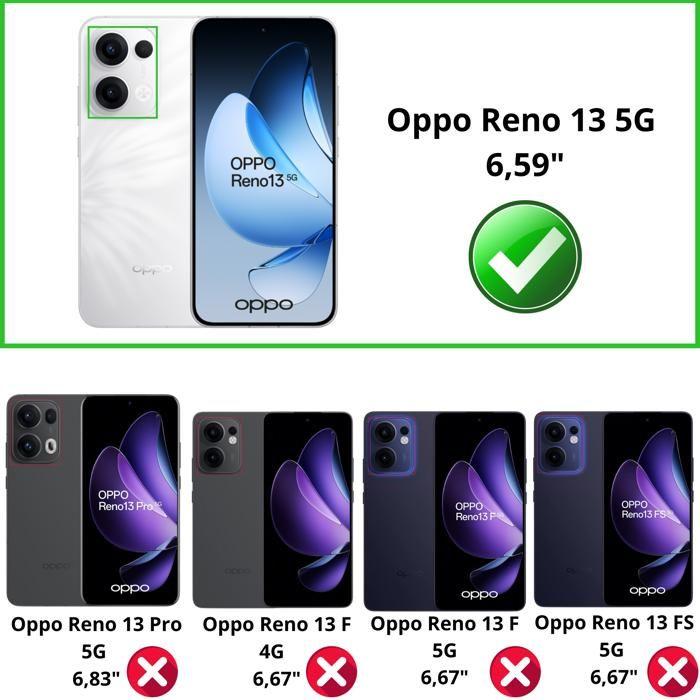 Verre Trempé - Phonillico® - Oppo Reno 13 5G - Pack de 4 - Protection Écran - Résistant aux Rayures