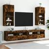 TV Cabinets with LED Lights 2 Pcs Smoked Oak 40.5 X 30 X 90 Cm