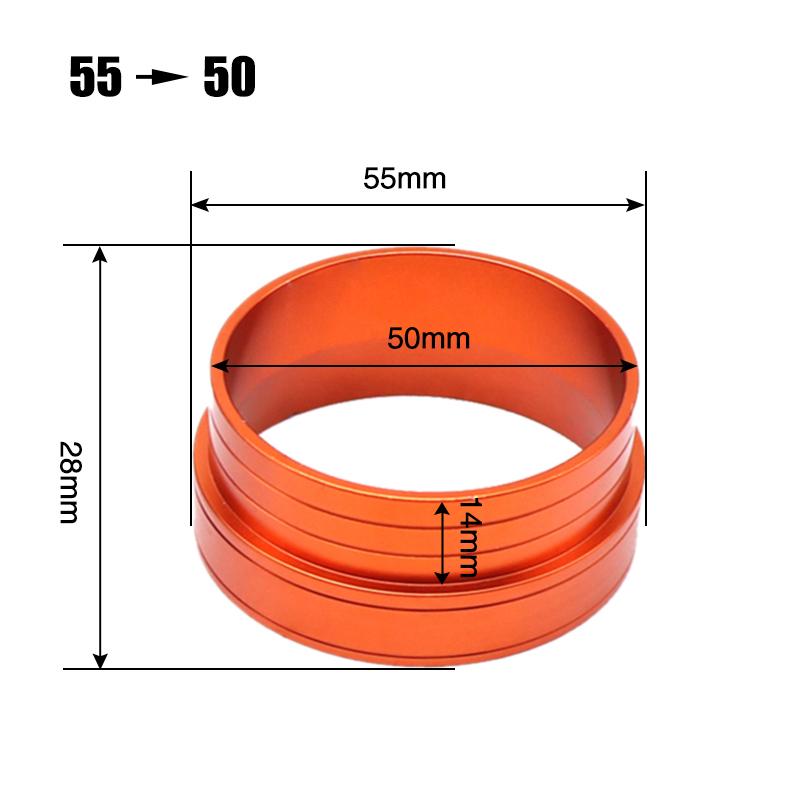 ZSDTRP 37/42/45/50mm Motorcycle Carburetor Intake Air Filter Installation Adapter Connector Adapter Aluminum Alloy 55 50 Adapter