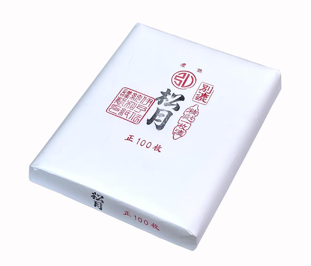 Kobaido Shogetsu Calligraphy Paper (35 X 136cm), 100 Sheets, Smudge-Resistant, Clear Ink, Ideal for JA Exhibitions and Calligraphy Works