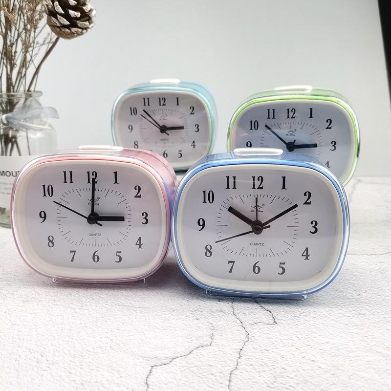 Simple clock big ringtone double-tone alarm clock children's bedside clock candy color GH642
