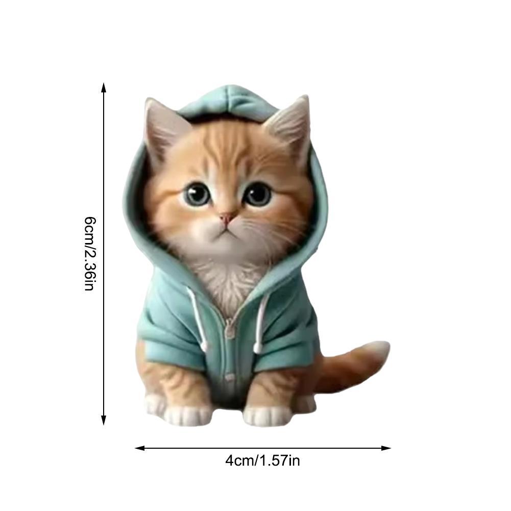 Car Outlet Vent Perfume Clips 2D Cat Air Freshener Diffuser Conditioning Aromatherapy Perfume Clip Car Interior Decoration