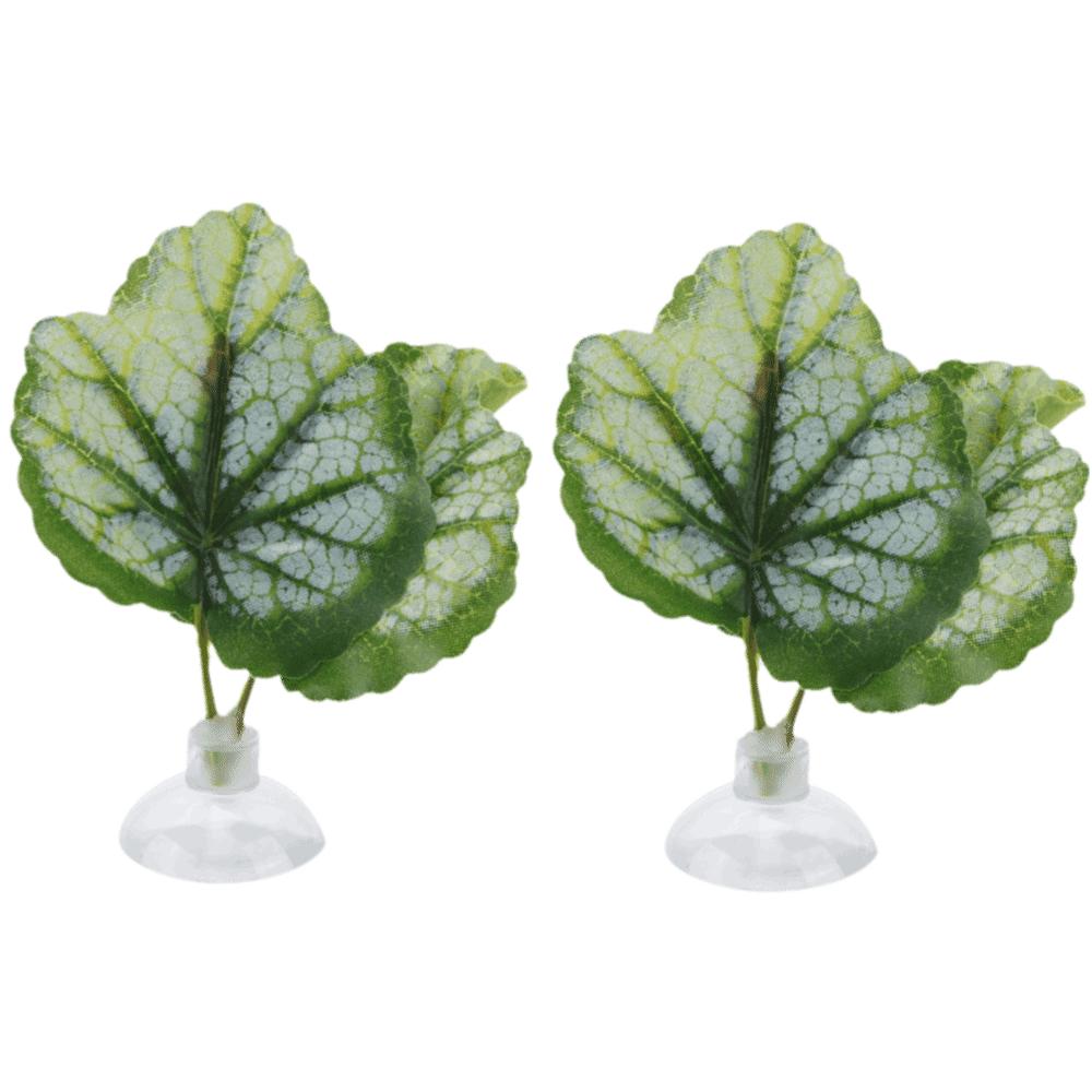 2PCS Set Lightweight Betta Leaf Hammock Artificial Leaf Betta Spawning Bed  Betta Fish Habitat