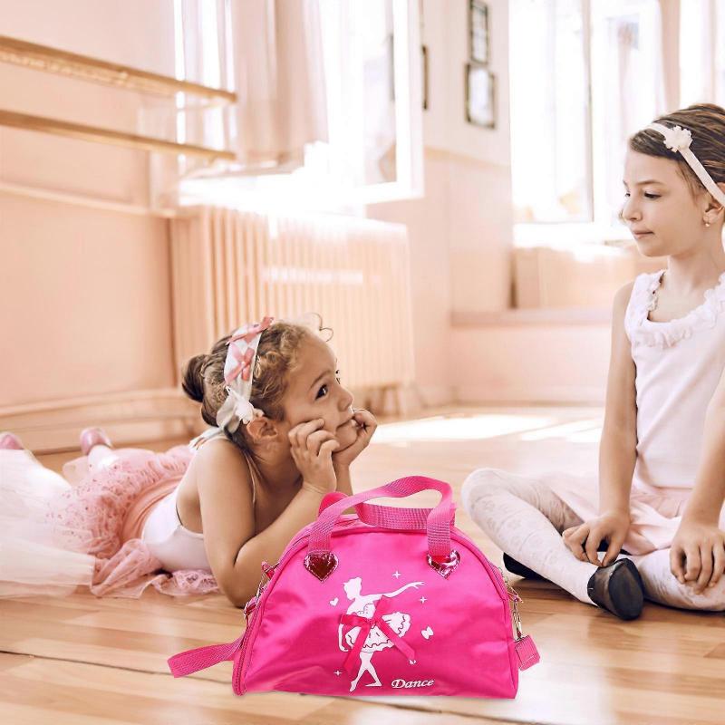Children's Rosy Ballet Dance Bag for Storage 1 Small Dance Shoulder Bag