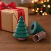 Durable Christmas Decor Tree Ornament, One-Piece Molding Piggy Bank with Hidden Money Storage Function, Decorative Holiday Desktop Decoration Ornament