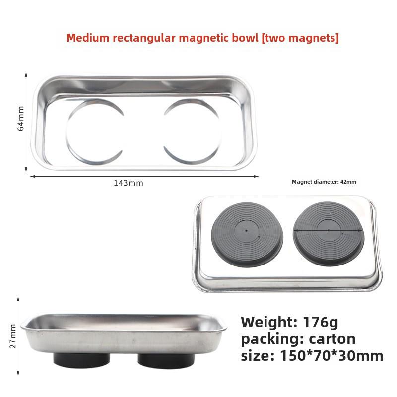 

Магнитная чаша для инструментов из нержавеющей стали - 3/4/6 дюймов для хранения деталей при ремонте автомобиля