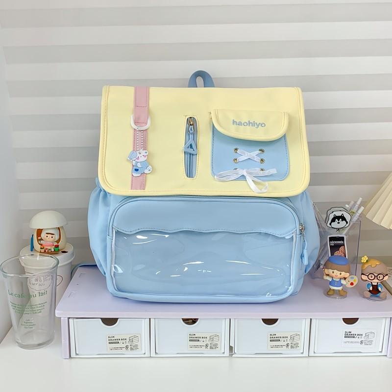 High-value College Style Is Fresh and Sweet, Junior High School Students Are Lightweight and Large-capacity Backpacks