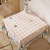 Square Table Tablecloth Waterproof, Oil-Proof And Anti-Scalding Square Household Small Fresh Dining Table And Chairs Modern And Simple