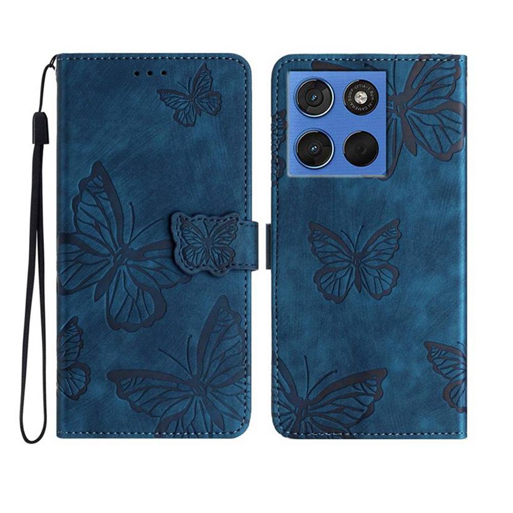 For Motorola Edge 70 5G Case Butterfly Design Flip Wallet Leather Phone Cover Skin-Touch