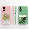 Cute Panda Case For Realme C67 Phone Housing For OPPO Realme C 67 4G 5G Back Cover Soft Smooth Liquid Silicone Camera Protector