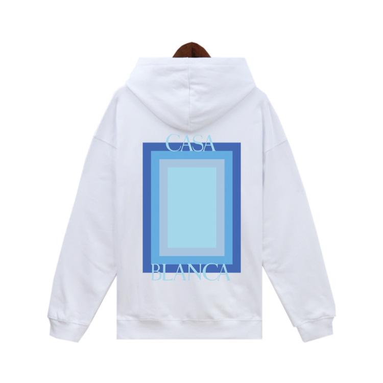 Unisex Trendy European & American Loopback Hooded Sweatshirts - Autumn/Winter, Featuring Loose Casablanca Style