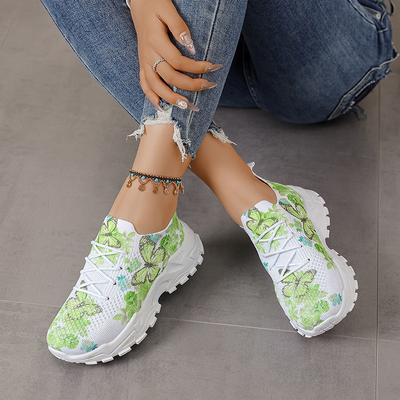 New Large Size Dad Shoes for Women's Casual Fly-woven Butterfly Dad Shoes for Women
