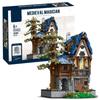 Ungiftige Mittelalterliche Schmiede Magisches Haus Taverne Bausteine Moc Stadt Straßenansicht Steine Set Desktop-Dekoration für Erwachsene Kinderspielzeug Geschenk