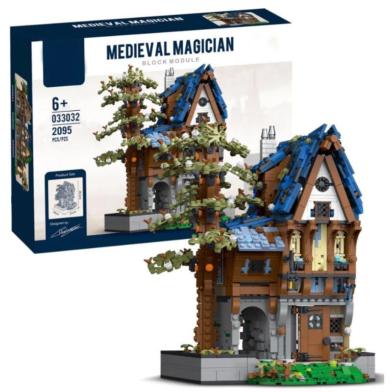 Ungiftige Mittelalterliche Schmiede Magisches Haus Taverne Bausteine Moc Stadt Straßenansicht Steine Set Desktop-Dekoration für Erwachsene Kinderspielzeug Geschenk