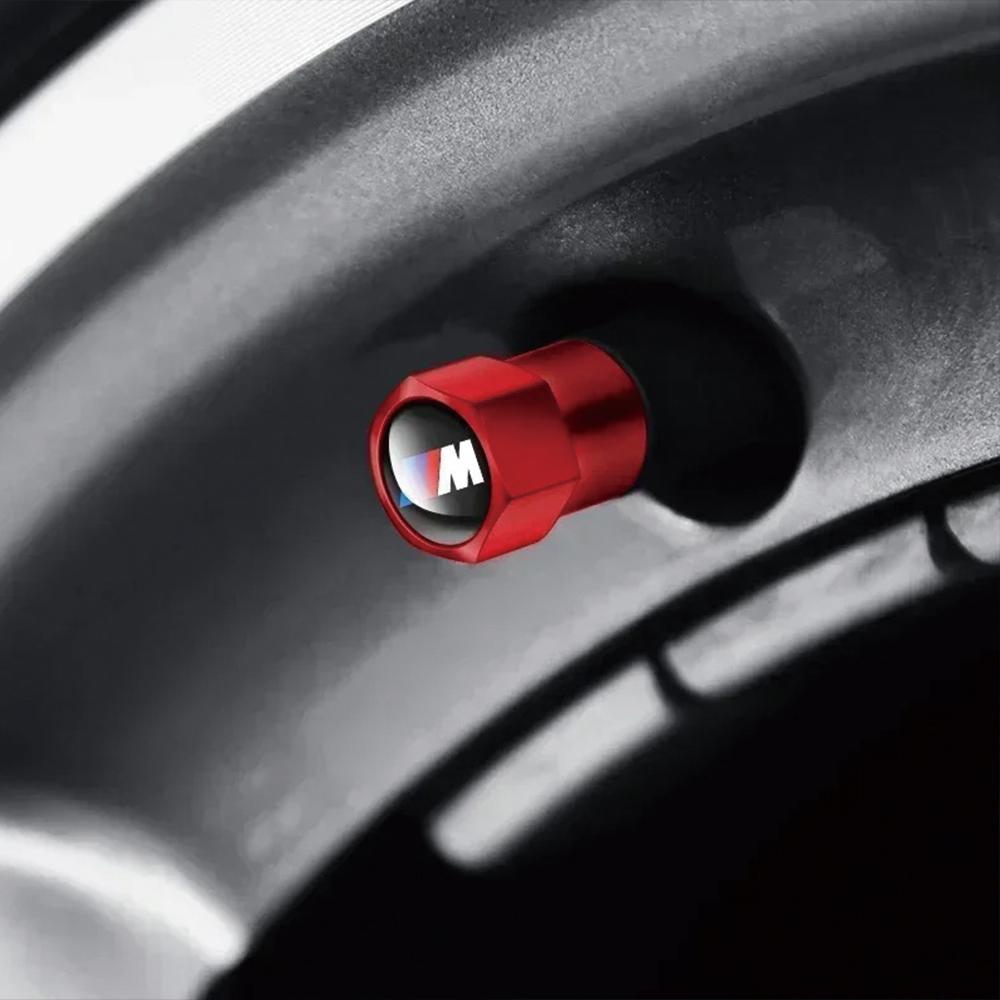 New 4Pcs Car Wheel Tire Valve Caps Air Stem Covers for BMW M E34 E36 E60 E90 E46 F10 F20 F30 X5 X6 X1 M3 M5 M6 E71 Accessories
