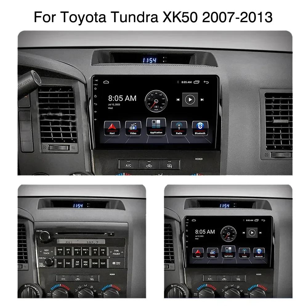 Android Radio For Toyota Tundra XK50 2007-2013/Sequoia XK60 2008-2017 Car stereo Multimedia Player Carplay Auto GPS navigation