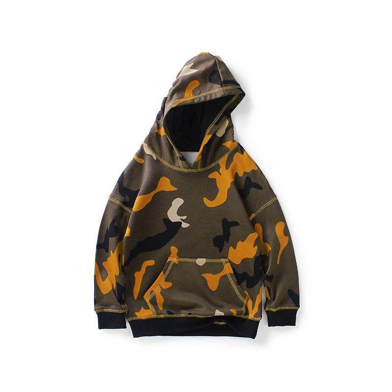 Children's Sweater Spring and Autumn Boy's Pullover Camouflage Clothing