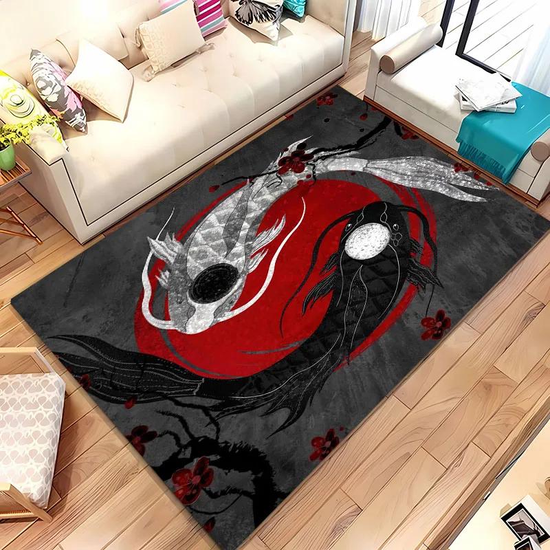 

Китайский Древний Таинственный Ковер Тай Цзи, Предметы Домашнего Обихода для Гостиной Спальни, Коврики для Дивана в Детскую Комнату, Придверный Коврик На Пол, Противоскользящий Ковер 40x60cm (16x24in)
