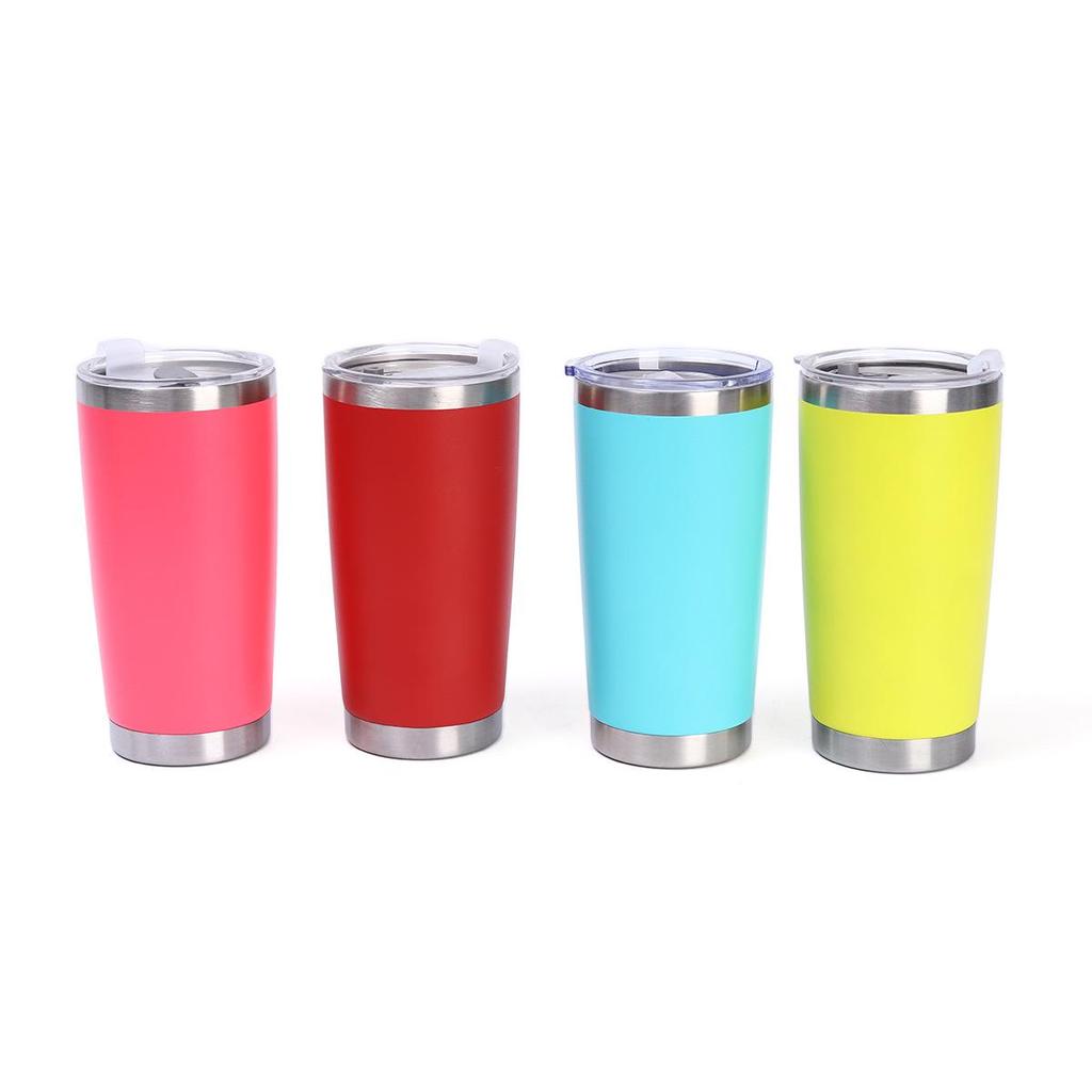 Simple 20oz Stainless Steel Vacuum Insulated Car Cup – Portable Outdoor Beer and Ice Cooler.