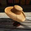 French Retro Ginger Hollow Woven Top Hat Women'S Summer Sunshade Sunscreen Travel Vacation Beach Big Brim Straw Hat