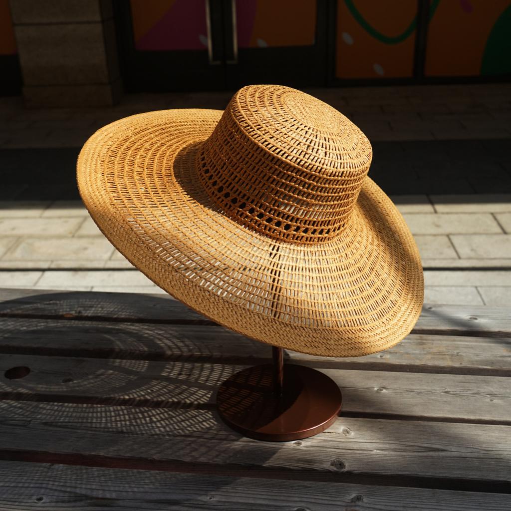 French Retro Ginger Hollow Woven Top Hat Women'S Summer Sunshade Sunscreen Travel Vacation Beach Big Brim Straw Hat
