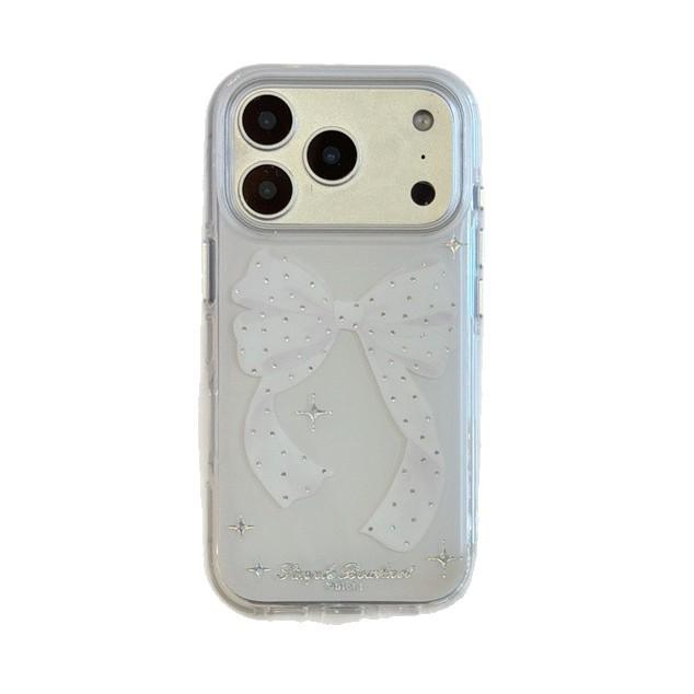 High-End Rhinestone Bow iPhone 17/16 Pro Max/15/14 Case