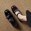 Ladies Shoes 2025 Brand Buckle Strap Women's High Heels Crystal Office and Career New Square Toe Best Seller High Heels