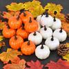 12PCS Imitation Pumpkin Models Classic Atmosphere Decoration for Halloween Thanksgiving DIY Photography Props Party Souvenir ZYF