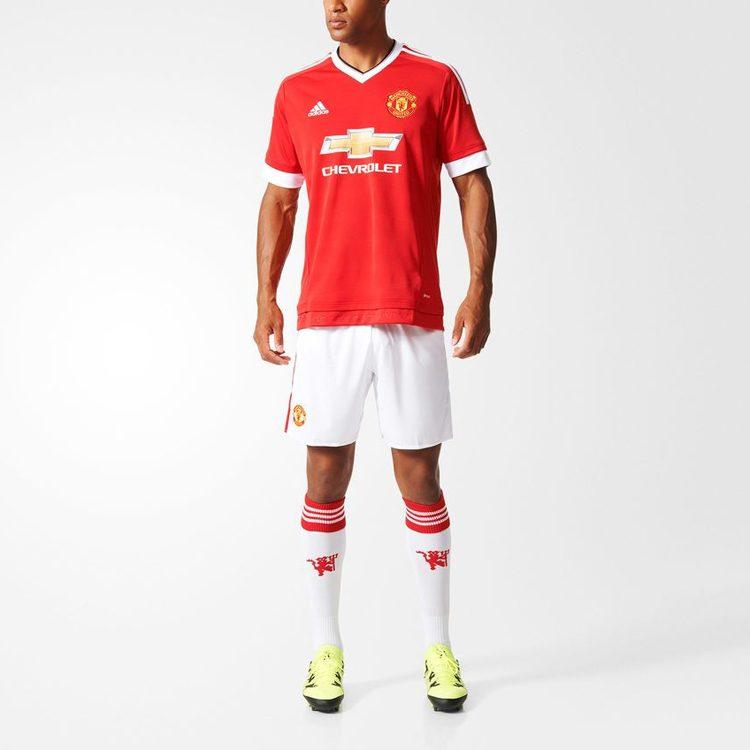 Adidas Soccer Jerseys Men's Red Moderate Straight Fit AC1414