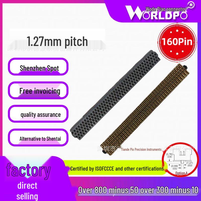 

Replacement for SAMTEC TOLC-140-12-L/F-Q-LC-K-TR Male Connector, 1.27mm Pitch, 4 Rows, 160 Pins