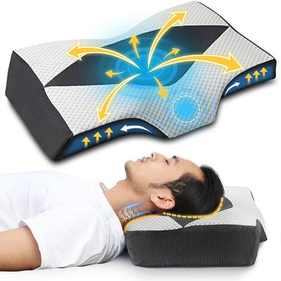 MyeFoam Restful Comfortable On Memory Foam Concave Hollow Stabilizes Your Head and Put Any Strain On Your Neck or Height For Back and Side Washable