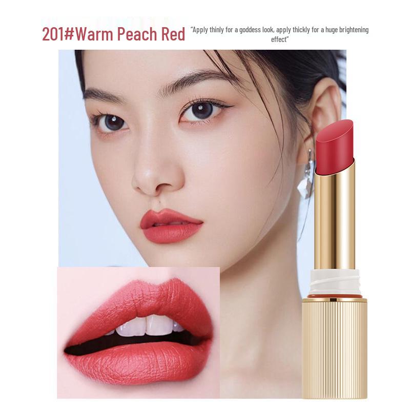 Yabang PT120 Velvet Matte Non-Stick Lipstick - True Red, Peach, Rose