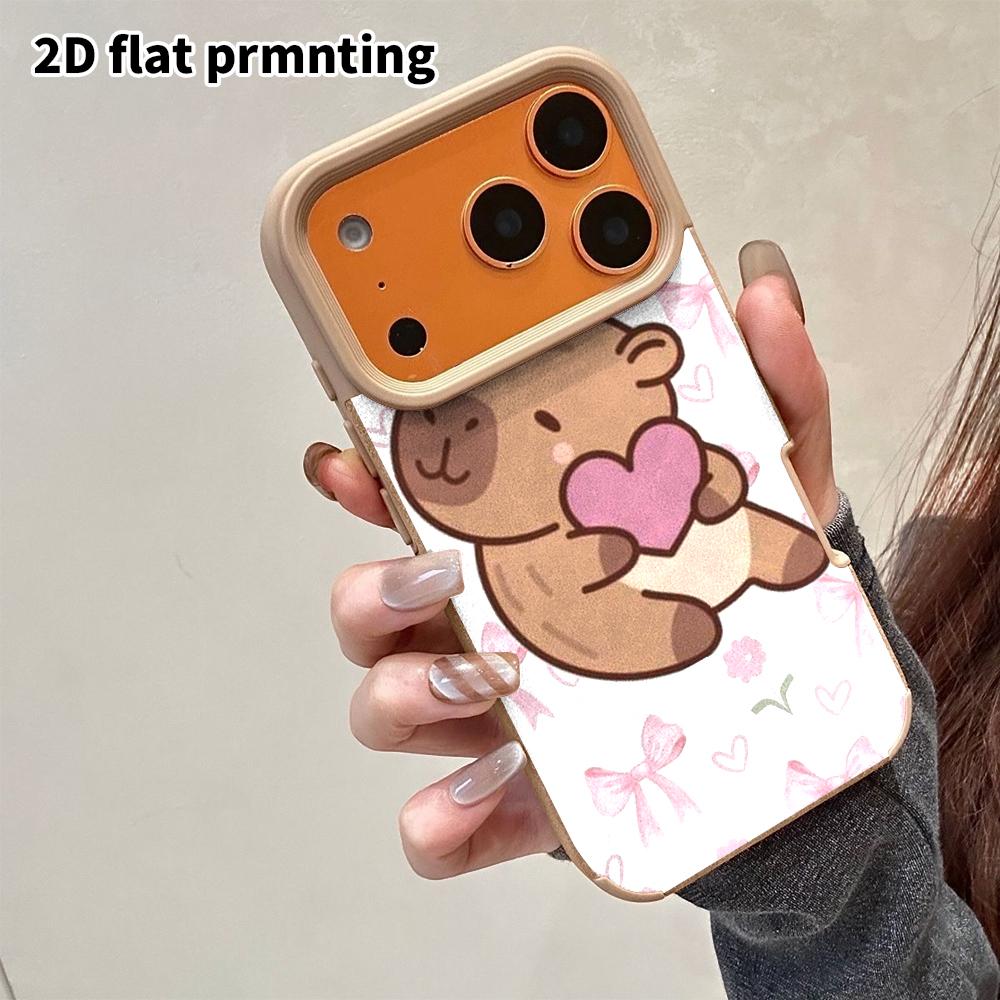 Phone Case: 2D Flat Lambskin Suitable for iPhone 18, 17, 16, 15, 14, 13 Pro Film Protective Case, Full of Girly Vibes, Christmas and Halloween Gift