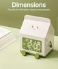 Creative Milk Box Digital Alarm Clock Date Display Mini Countdown Cute Electronic Bedroom Table Clock
