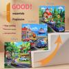 Magnetic Puzzle Car Set for Kids - Suction, Cartoon, Transport Theme, Ages 2-6, Educational Toy