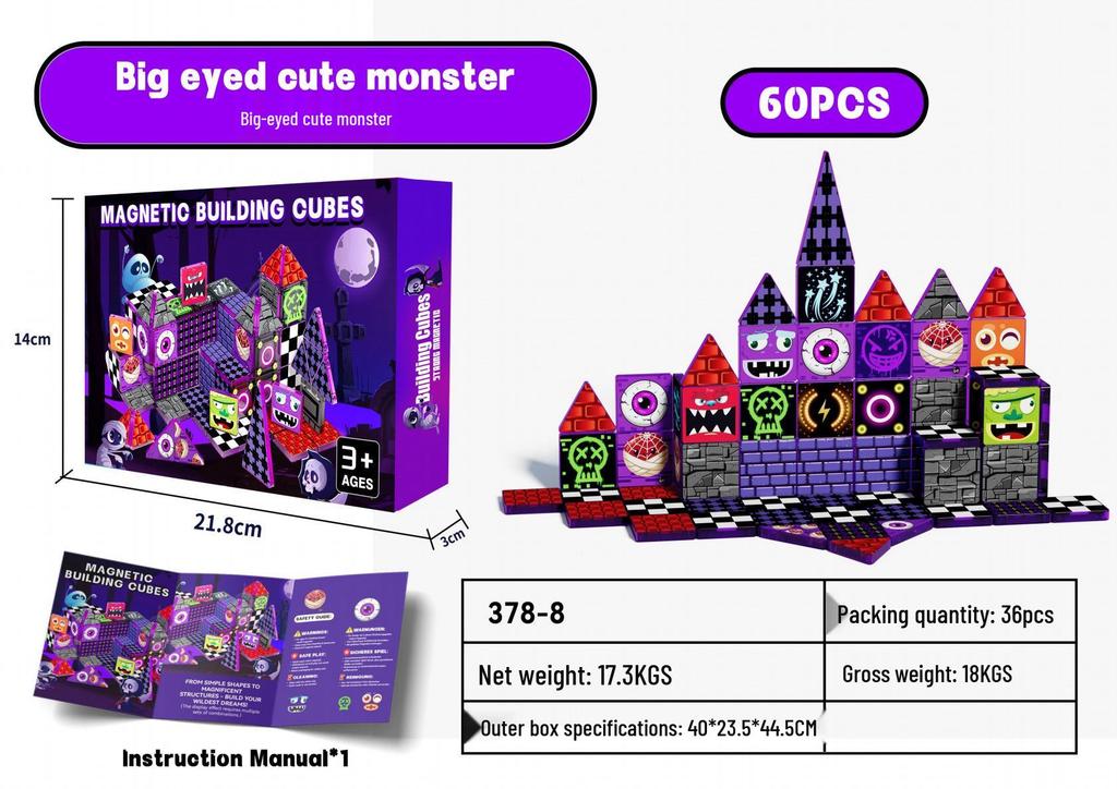 Magic Castle Magnetic Tiles: DIY Educational Building Blocks 