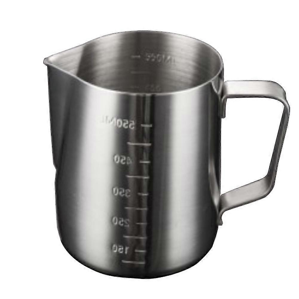 350/600/1000ml Milk Frothing Pitcher Stainless Steel Coffee Cup With Scale Q