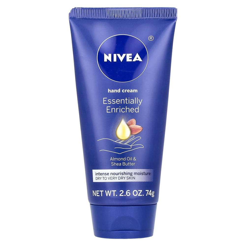 Nivea Essentially Enriched Hand Cream with Almond Oil & Shea Butter, 74g (2.6 oz)