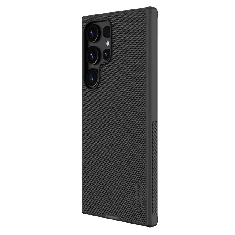 Phone Case for Samsung S24 Ultra, Matte Full Coverage Anti-Fingerprint Slim with Raised Camera Protection, Hard with Soft Edges, Shield Pro Black