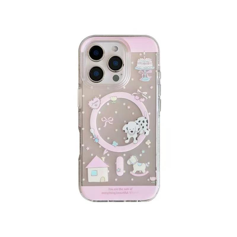 

Dalmatian Magnetic Stand for iPhone 17 Pro Max & Apple 14/15/16 Cases iPhone 14