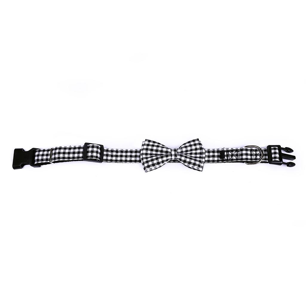 Valentine's Day New British Plaid Pet Collar Dog Traction Tie