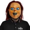Chucky doll mask, horror movie mask, live streaming makeup, masquerade, Halloween party, prank prop