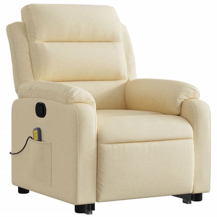 VidaXL Fauteuil Inclinable de Massage, Chaise de Relaxation avec Dossier, Siège avec Accoudoirs, Fauteuil TV de Salle de 3205001