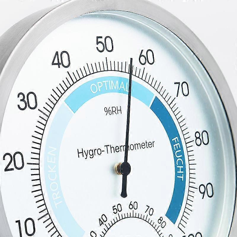Indoor Analog Hygrometer Thermometer - High Quality Stainless Steel Humidity Meter And Roo - Ya