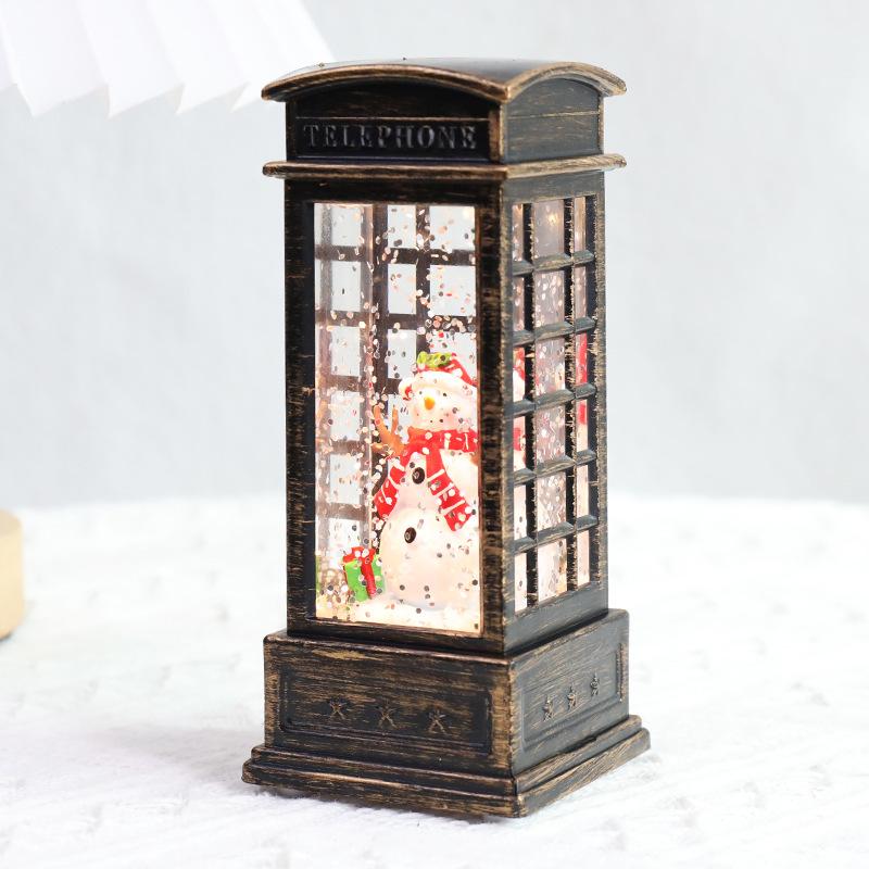 Christmas Santa Claus Crystal Lantern & Ornament